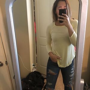 Long Sleeve yellow T